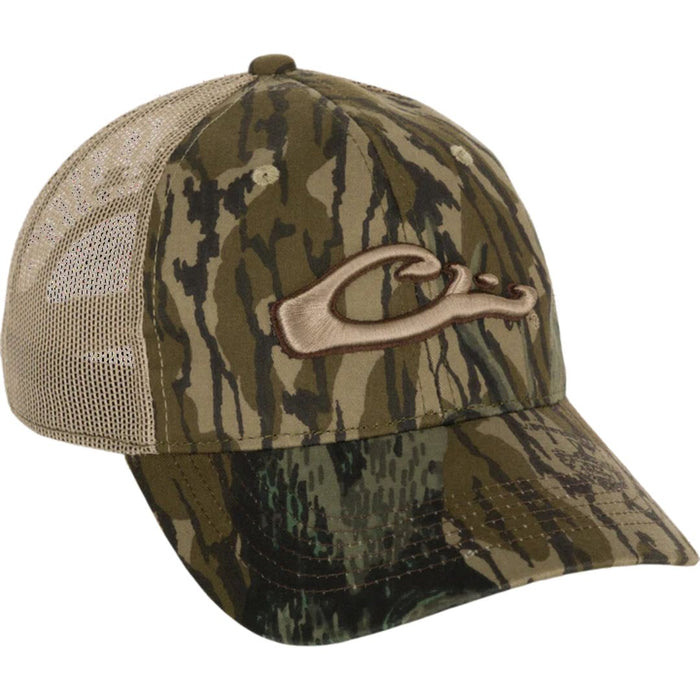 Drake 6 Panel Camo Mesh Back Cap DH3011