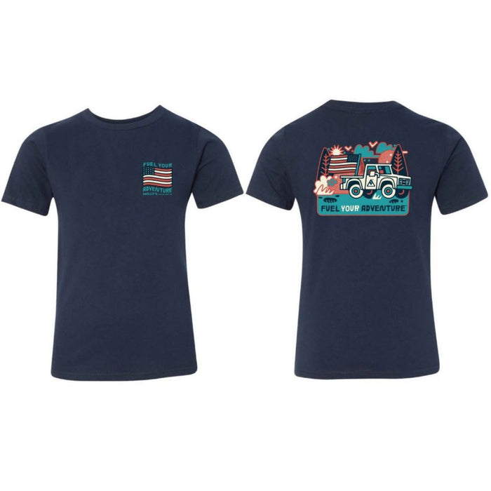 Molly's Place Youth Short Sleeve Illustrated Patriot Truck