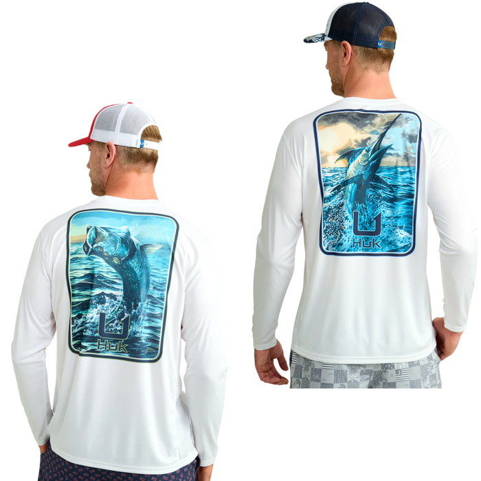 Huk Men's Pursuit KC Art Series Long Sleeve Crew H1200648