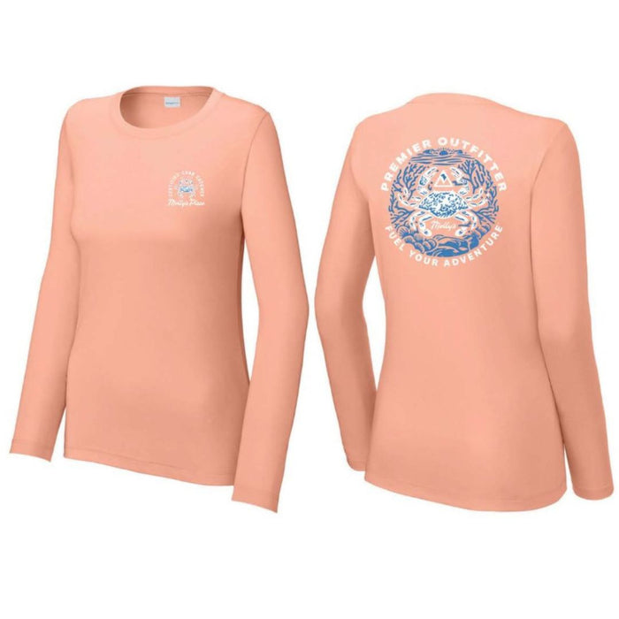 Molly's Place Women's Long Sleeve Crab Shirt