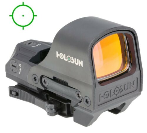 Holosun, Green Multi-Reticle, 7075 Aluminum, Open, Solar, Shake Awake, Rifle HE510C-GR