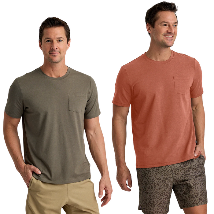 Free Fly Men's Bamboo Current Pocket Tee MCNPT
