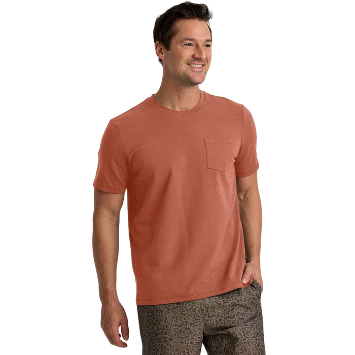 Free Fly Men's Bamboo Current Pocket Tee MCNPT