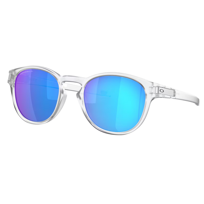 Oakley Latch Matte Clear with Prizm Sapphire Polarized Injected Lens