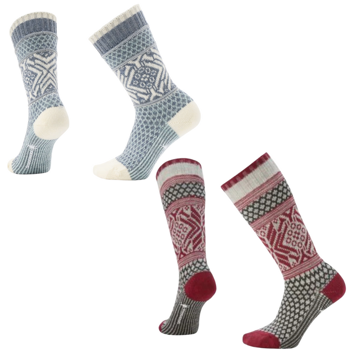 Smartwool Everyday Popcorn Snowflake Pattern Crew Socks SW001846