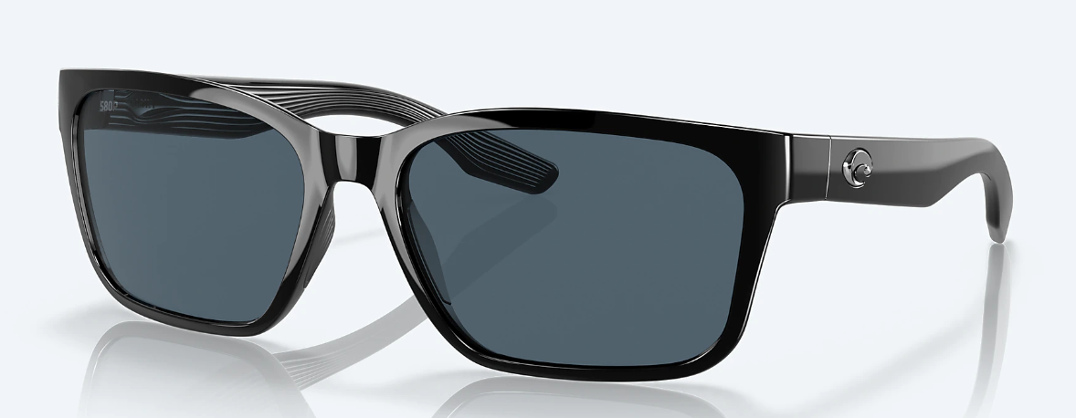 Costa Palmas Black with Gray Polarized Polycarbonate Lens