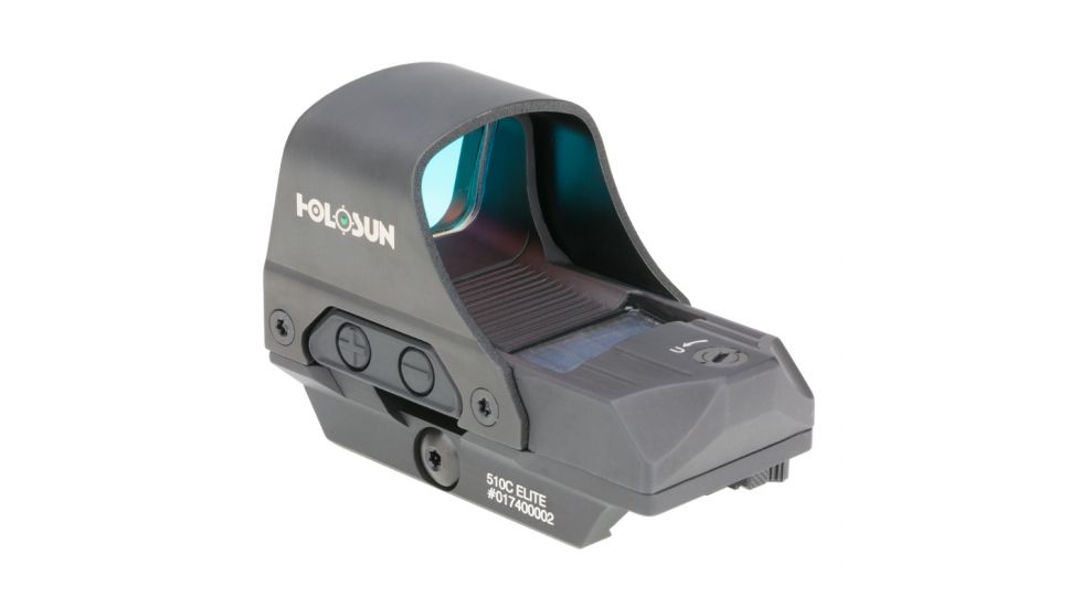 Holosun, Green Multi-Reticle, 7075 Aluminum, Open, Solar, Shake Awake, Rifle HE510C-GR