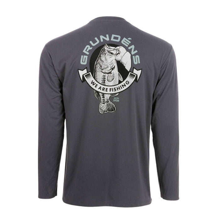 Grundens Tech Tee Long Sleeve Bass Print 40088