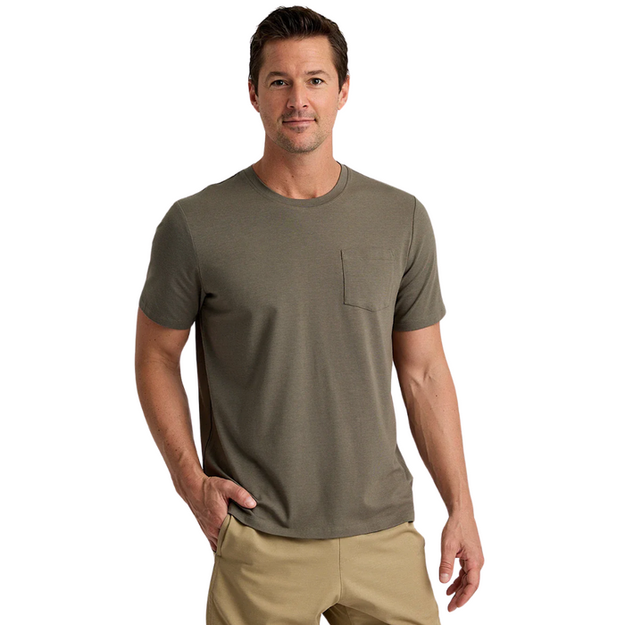 Free Fly Men's Bamboo Current Pocket Tee MCNPT