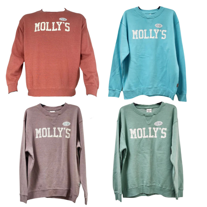 Molly's Place Burn Wash Fleece Crewneck